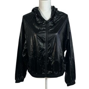 RUDSAK Lightweight Zip Windbreaker Jacket size XL in Metallic Black